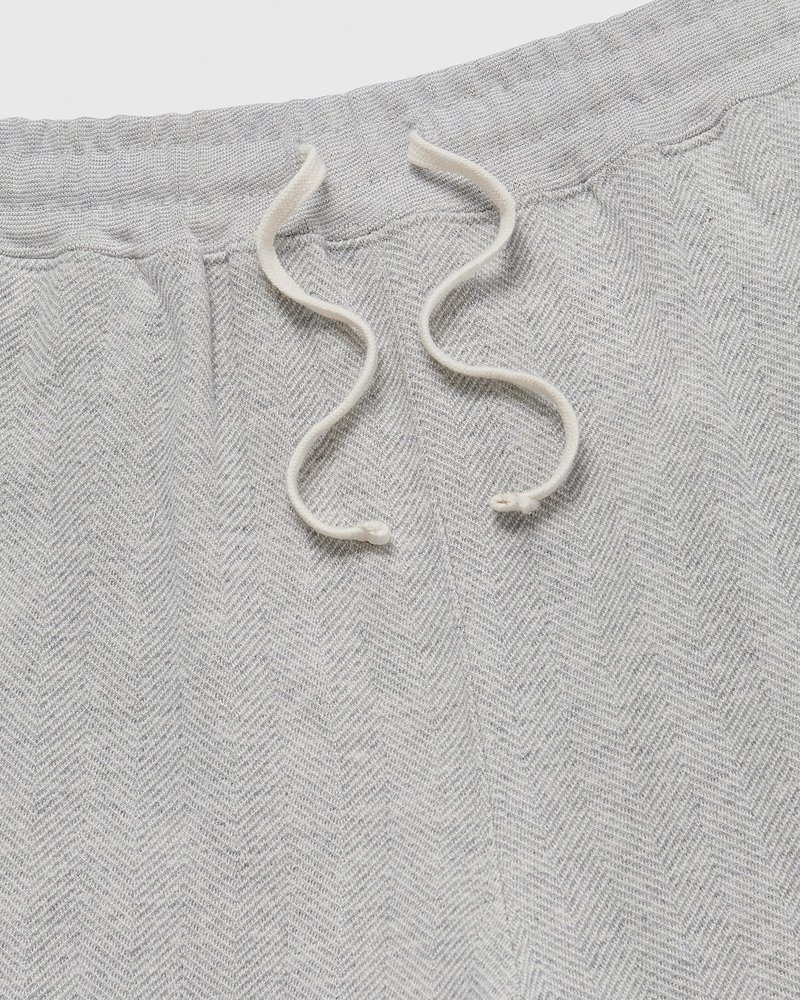 pantalones octobers very own ovo herringbone open hem sweatpant grises