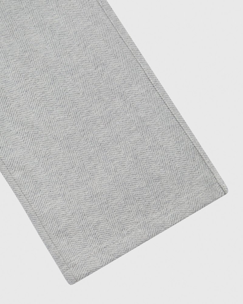 pantalones octobers very own ovo herringbone open hem sweatpant grises