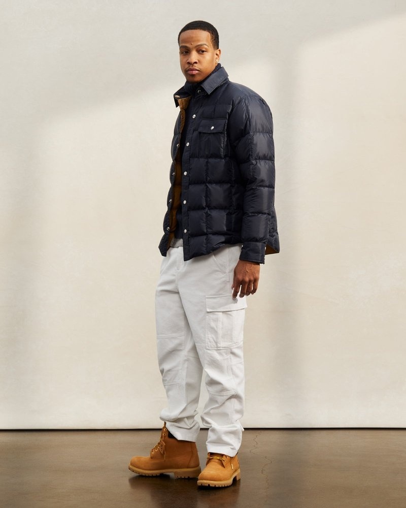 pantalones octobers very own ovo corduroy cargo pant blancos