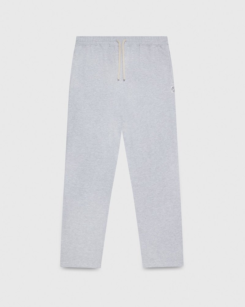 pantalones octobers very own ovo herringbone open hem sweatpant grises