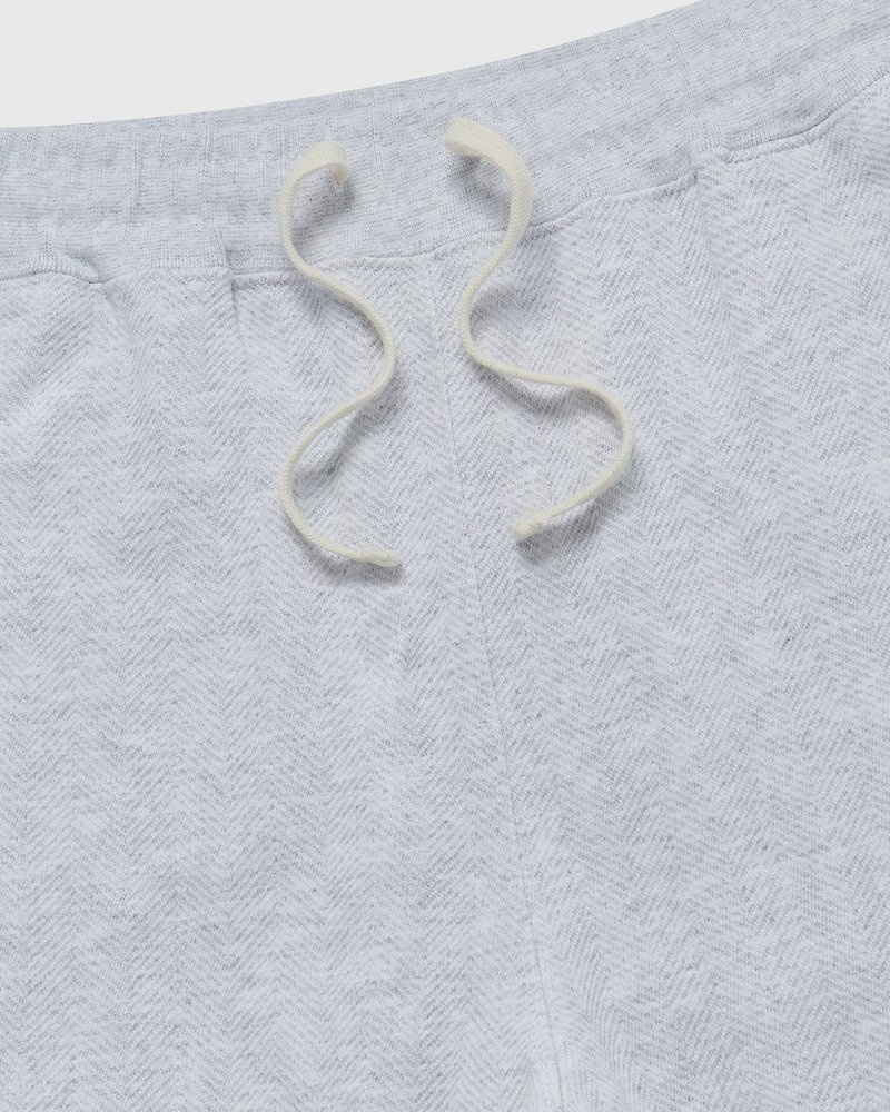 pantalones octobers very own ovo herringbone open hem sweatpant grises