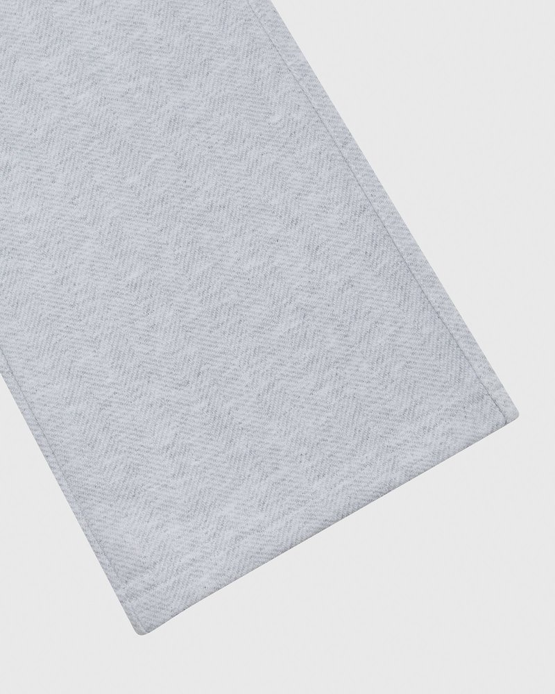 pantalones octobers very own ovo herringbone open hem sweatpant grises