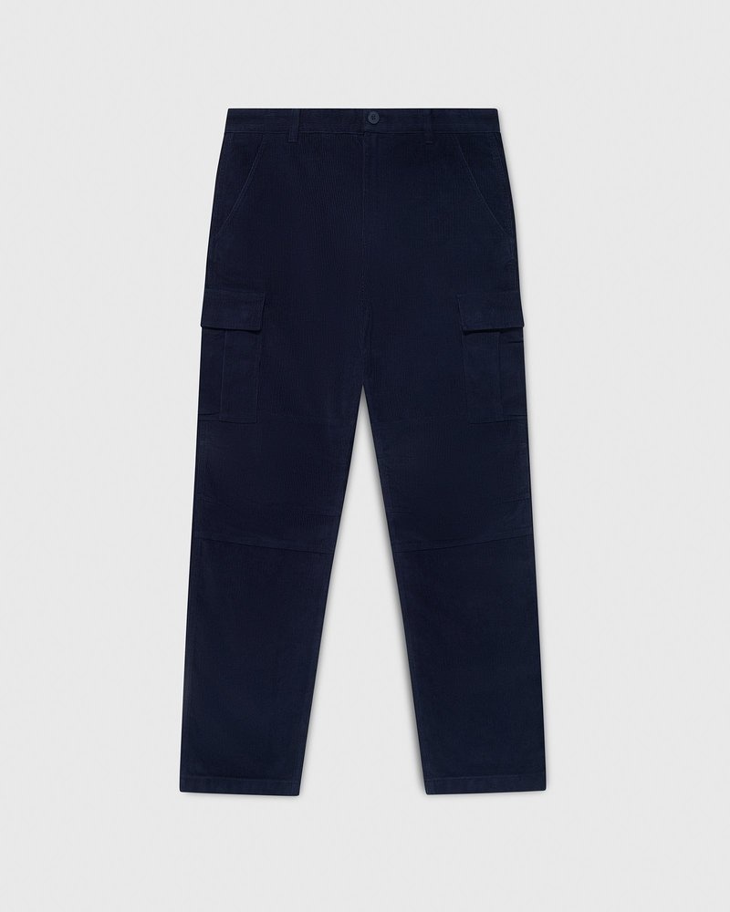 pantalones octobers very own ovo corduroy cargo pant azul marino