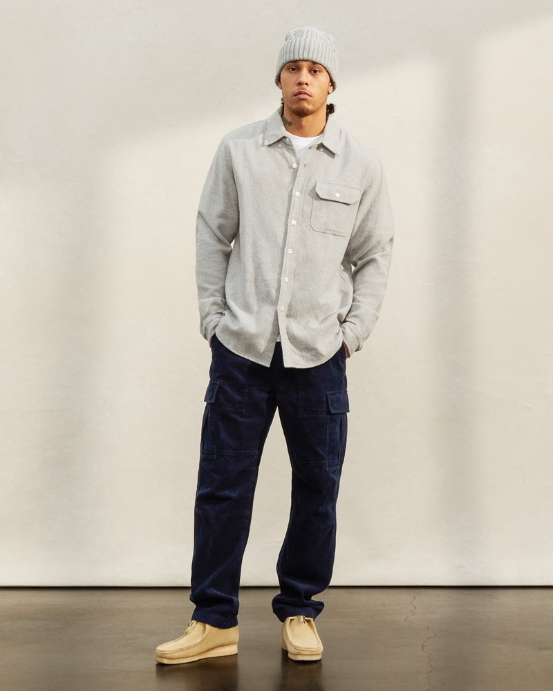 pantalones octobers very own ovo corduroy cargo pant azul marino