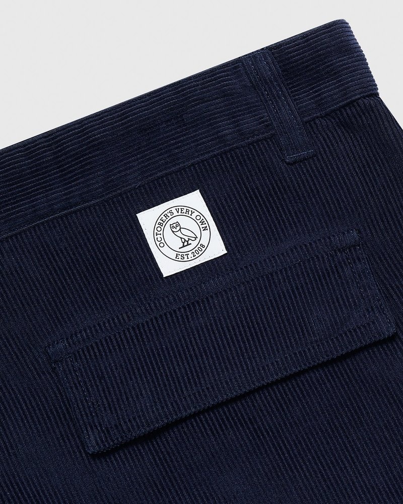 pantalones octobers very own ovo corduroy cargo pant azul marino