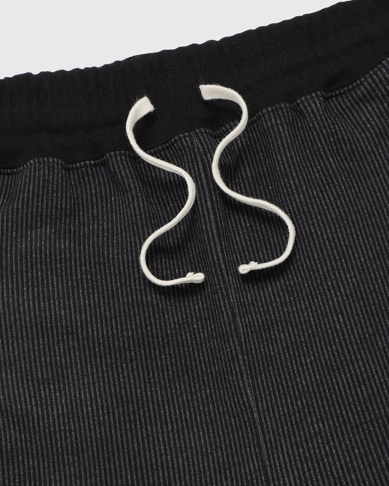pantalones octobers very own ovo seersucker fleece relaxed fit sweatpant blackcharcoal