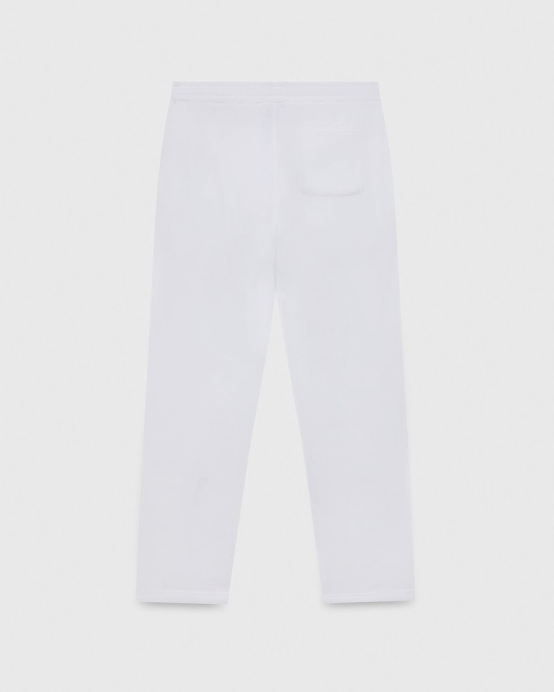 pantalones octobers very own ovo arch logo open hem sweatpant blancos