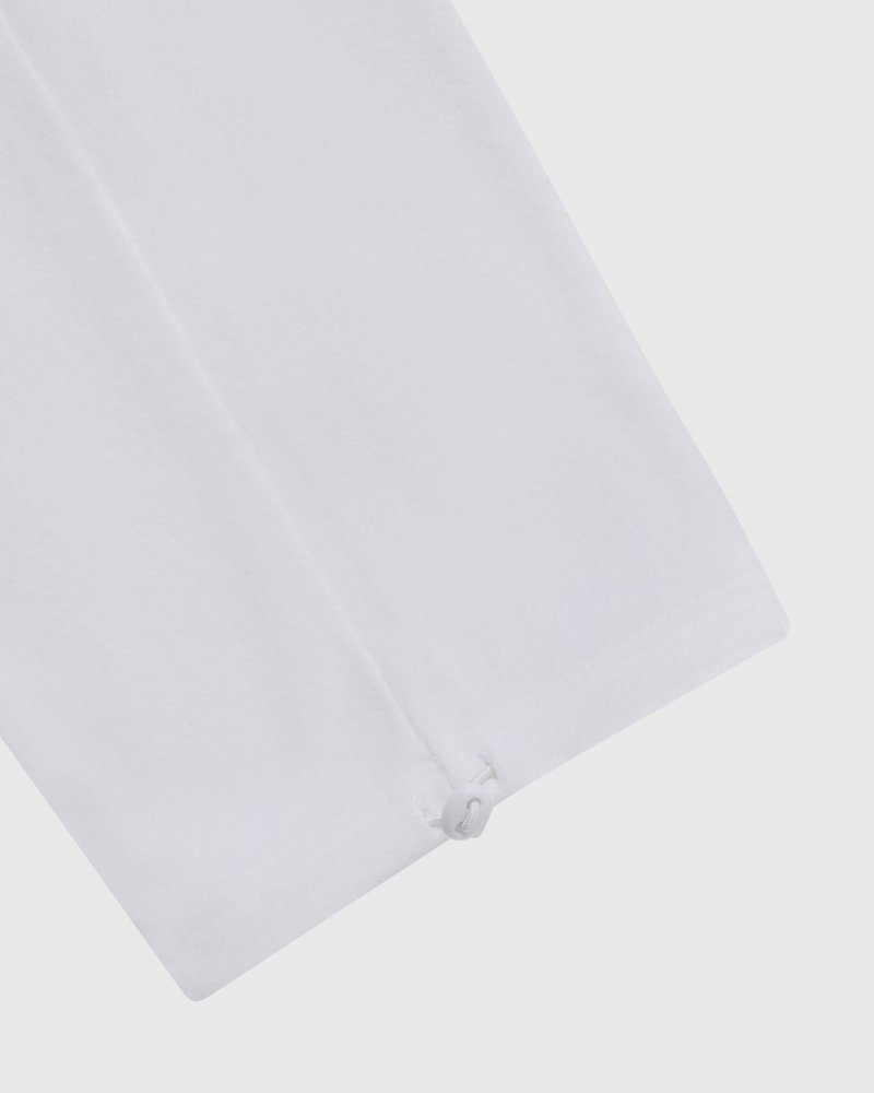 pantalones octobers very own ovo arch logo open hem sweatpant blancos