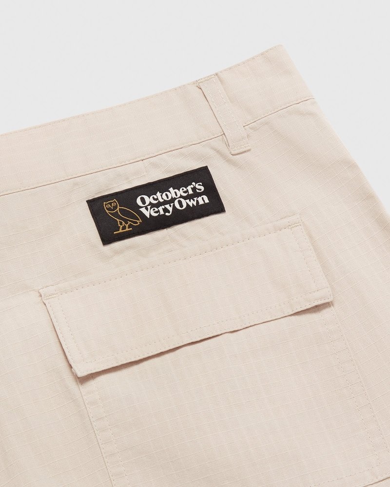 pantalones octobers very own ovo ripstop cargo pant stone