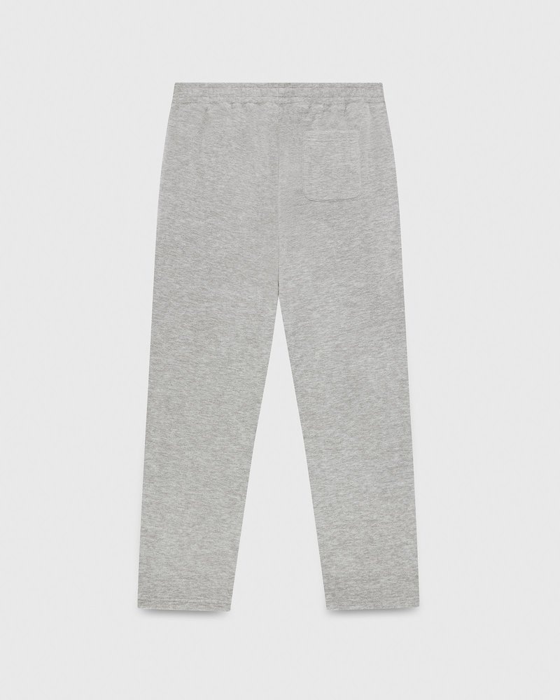 pantalones octobers very own ovo arch logo open hem sweatpant grises