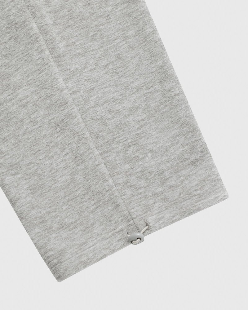 pantalones octobers very own ovo arch logo open hem sweatpant grises