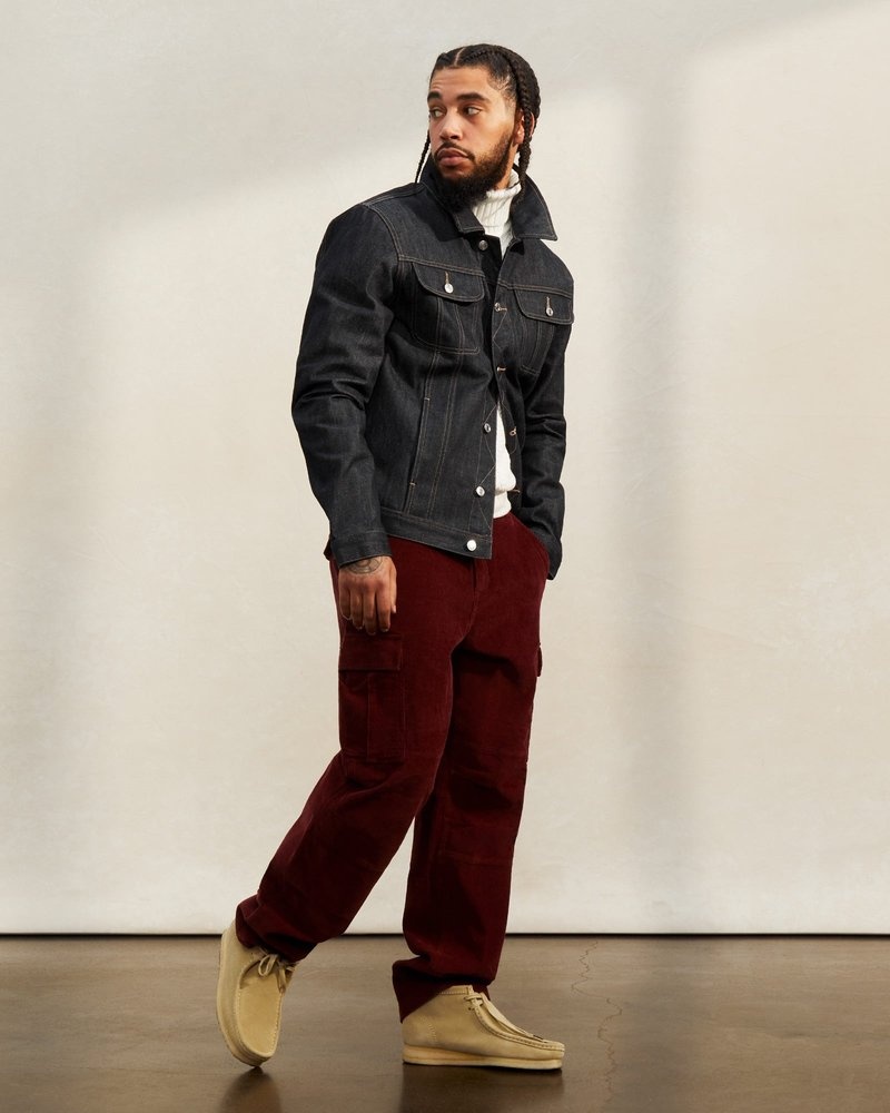 pantalones octobers very own ovo corduroy cargo pant rojos