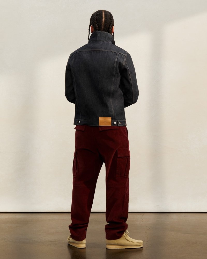 pantalones octobers very own ovo corduroy cargo pant rojos