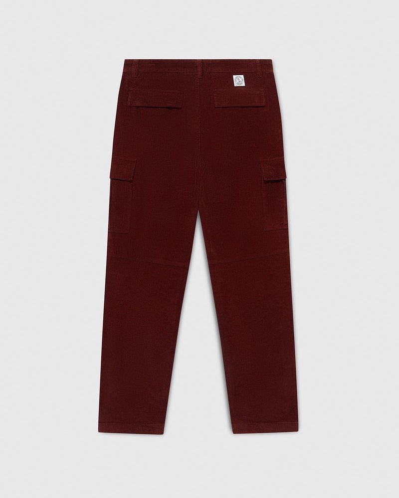 pantalones octobers very own ovo corduroy cargo pant rojos