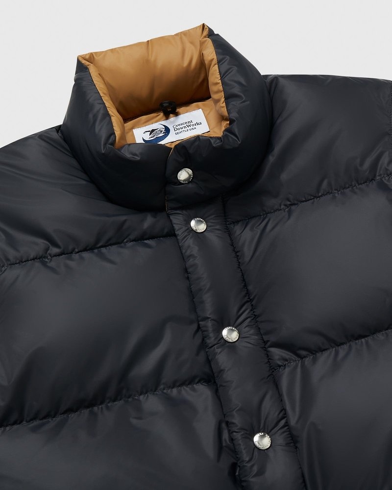 ropa de abrigo octobers very own ovo crescent down works italian vest negros