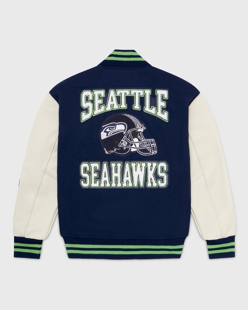 ropa de abrigo octobers very own ovo nfl seattle seahawks varsity jacket azules
