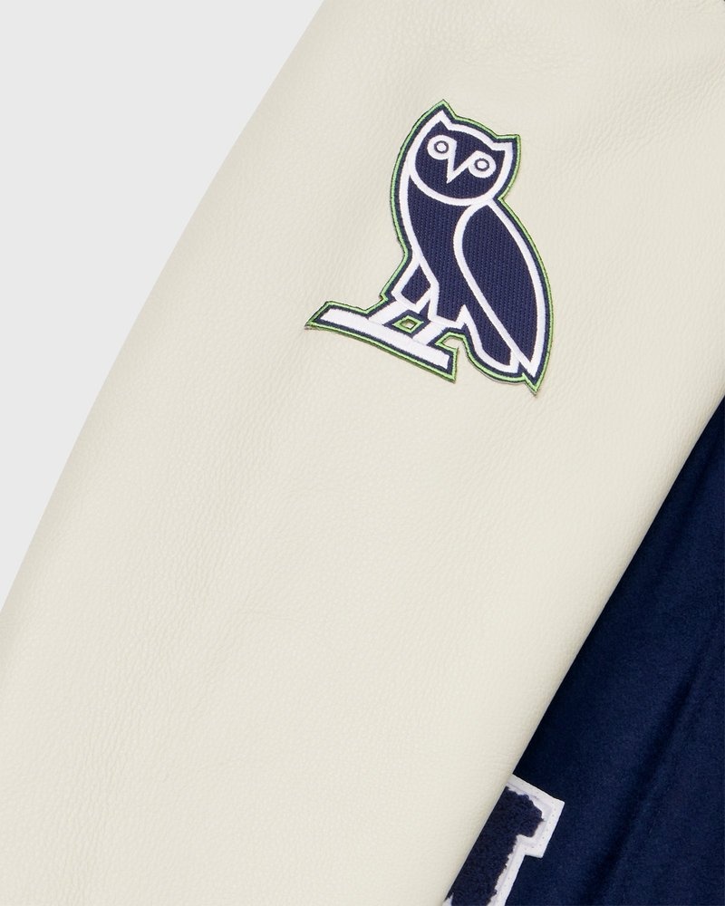 ropa de abrigo octobers very own ovo nfl seattle seahawks varsity jacket azules