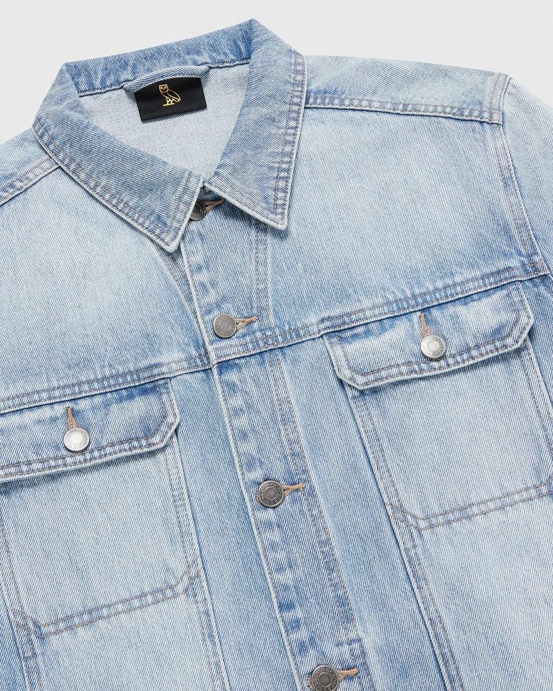 ropa de abrigo octobers very own ovo trucker jacket azules azules