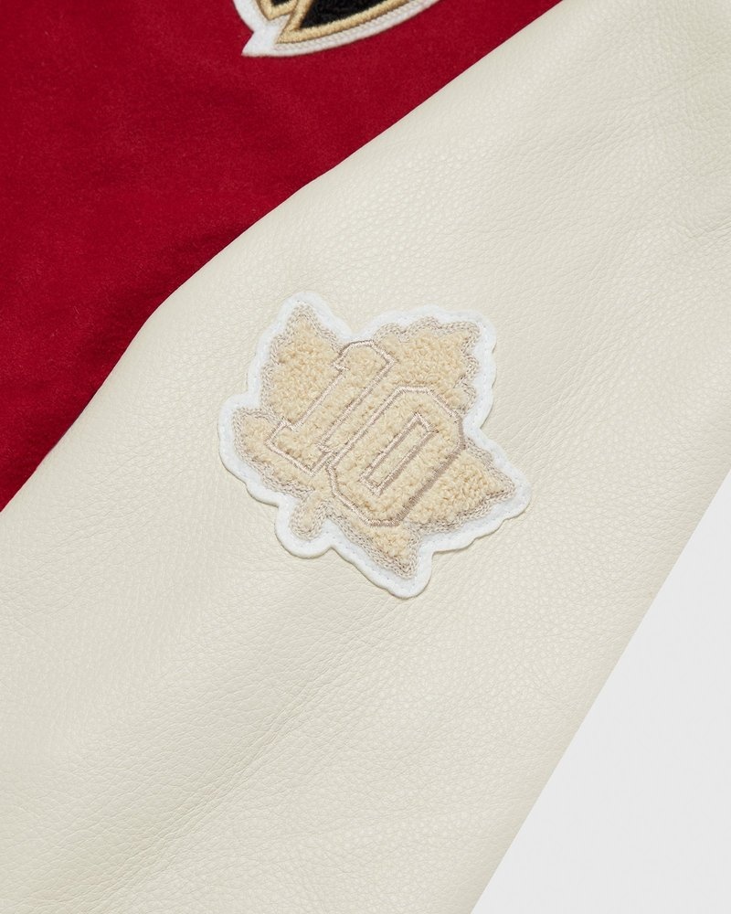 ropa de abrigo octobers very own ovo collegiate jacket redcream