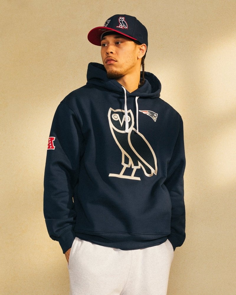 suéteres octobers very own ovo nfl new england patriots og hoodie azules
