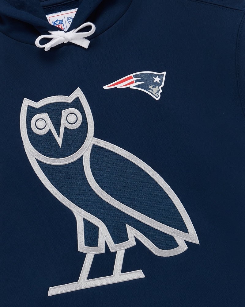 suéteres octobers very own ovo nfl new england patriots og hoodie azules