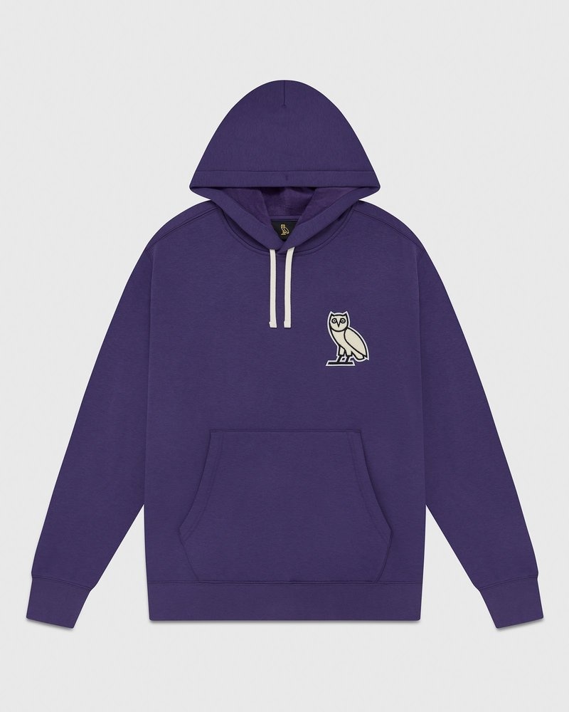 suéteres octobers very own ovo mini og plush hoodie morados