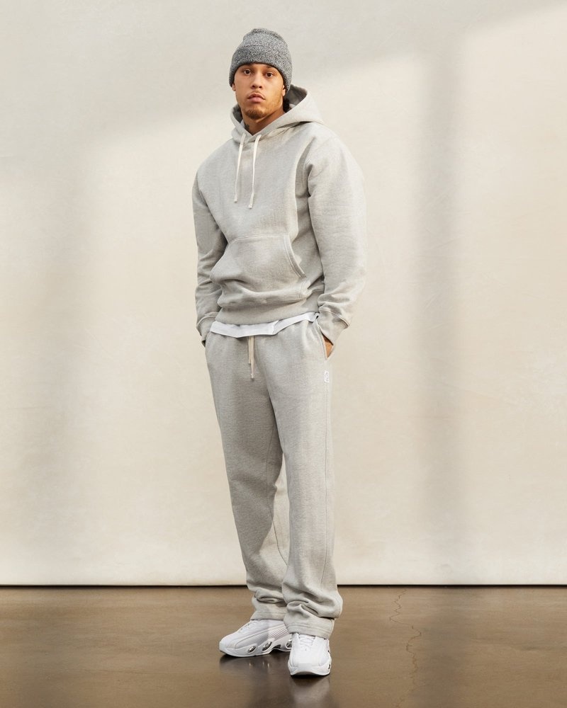 suéteres octobers very own ovo herringbone hoodie grises