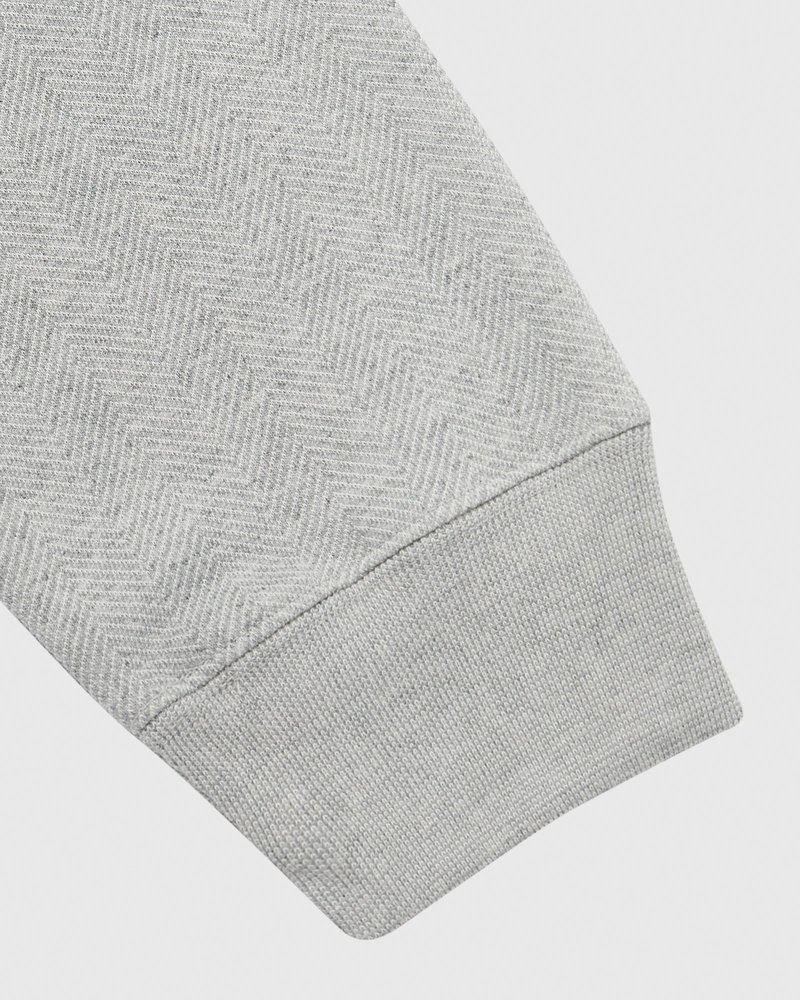 suéteres octobers very own ovo herringbone hoodie grises
