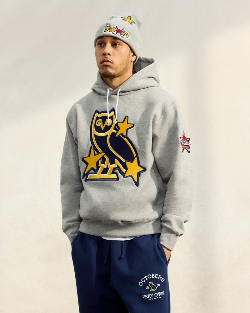 suéteres octobers very own ovo nhl all star hoodie grises