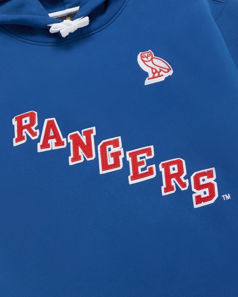 suéteres octobers very own ovo new york rangers hoodie azules
