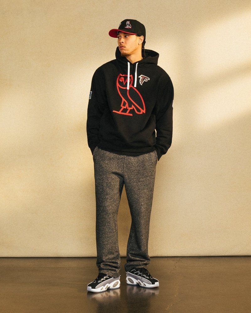 suéteres octobers very own ovo nfl atlanta falcons og hoodie negros