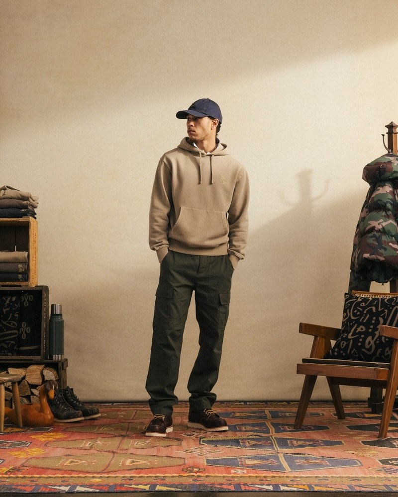 suéteres octobers very own ovo muskoka garment dyed hoodie sand