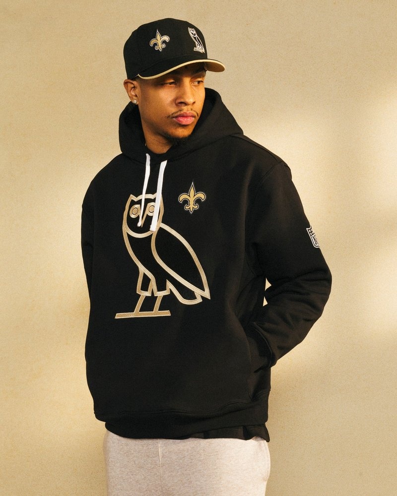 suéteres octobers very own ovo nfl new orleans saints og hoodie negros