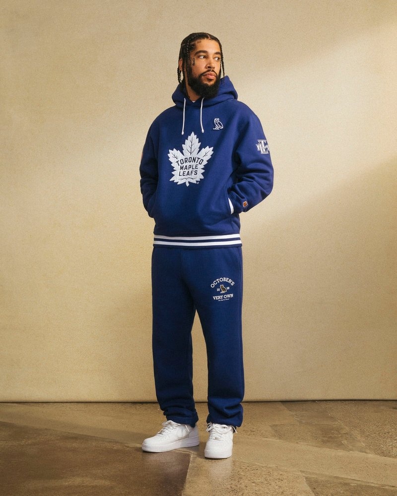 suéteres octobers very own ovo toronto maple leafs hoodie azules
