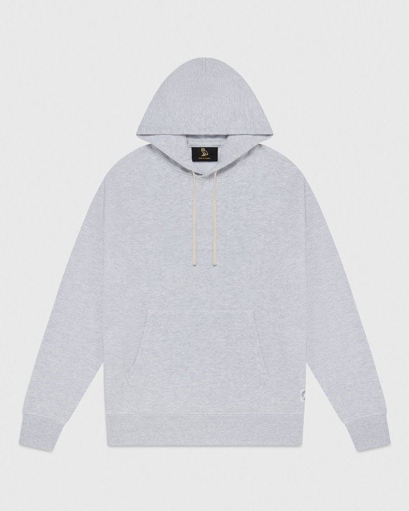 suéteres octobers very own ovo herringbone hoodie grises