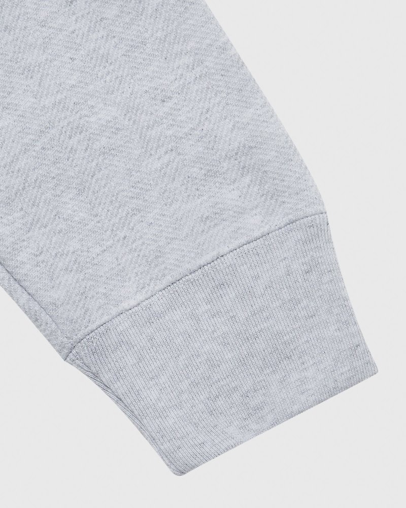 suéteres octobers very own ovo herringbone hoodie grises
