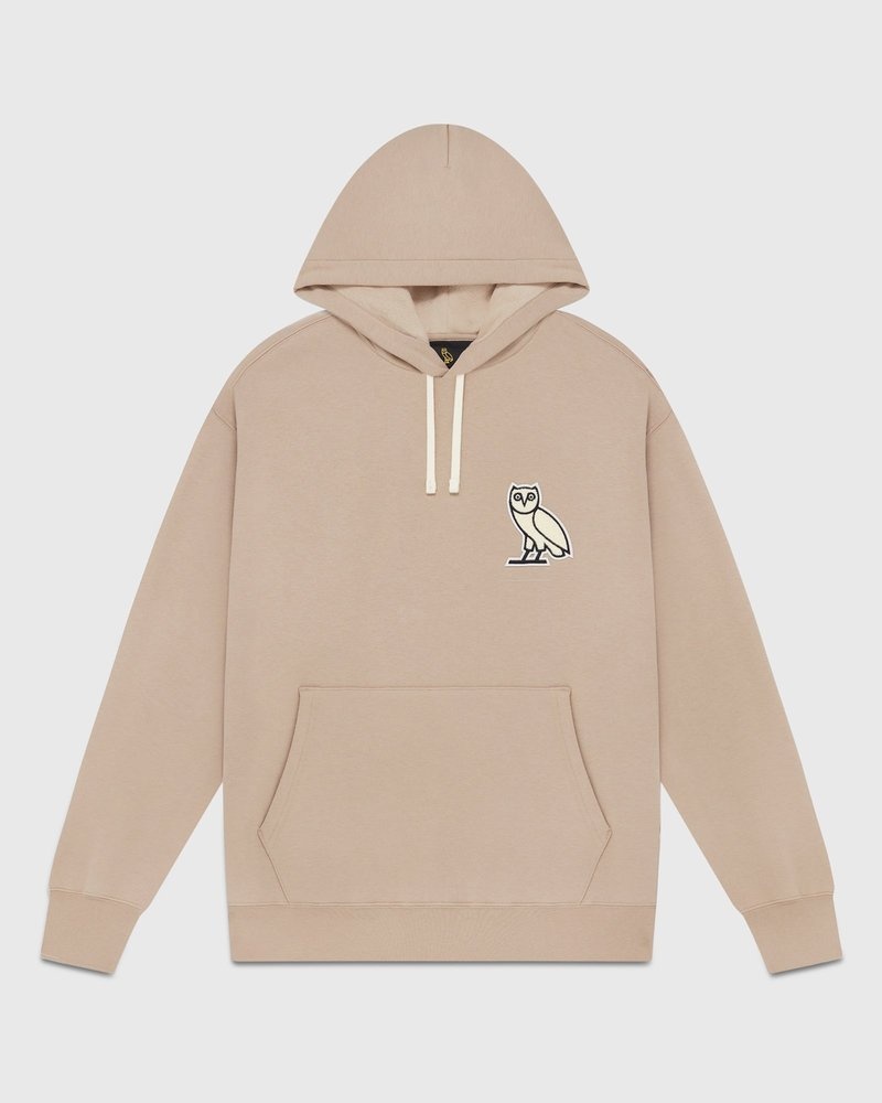 suéteres octobers very own ovo mini og plush hoodie sand
