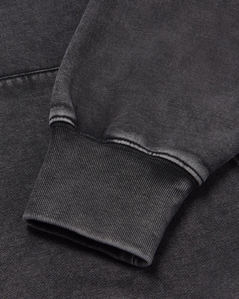 suéteres octobers very own ovo muskoka garment dyed full-zip hoodie negros