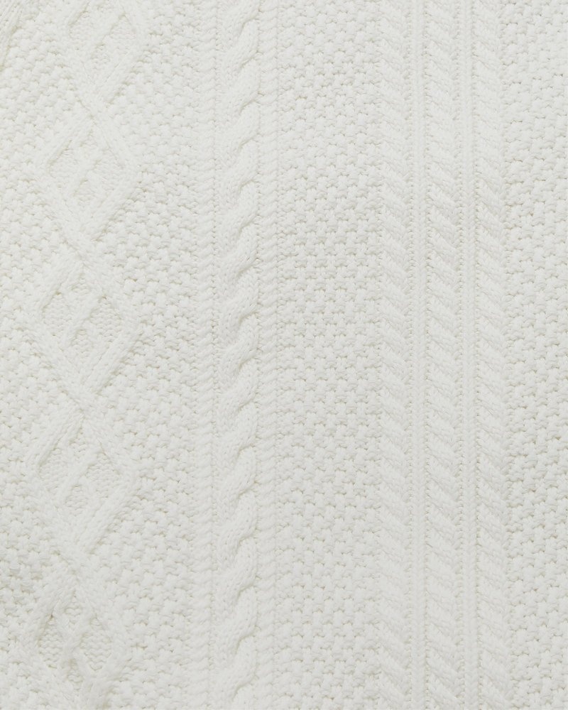 tops octobers very own ovo cable knit turtleneck sueter blancos