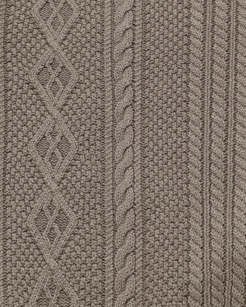 tops octobers very own ovo cable knit turtleneck sueter taupe