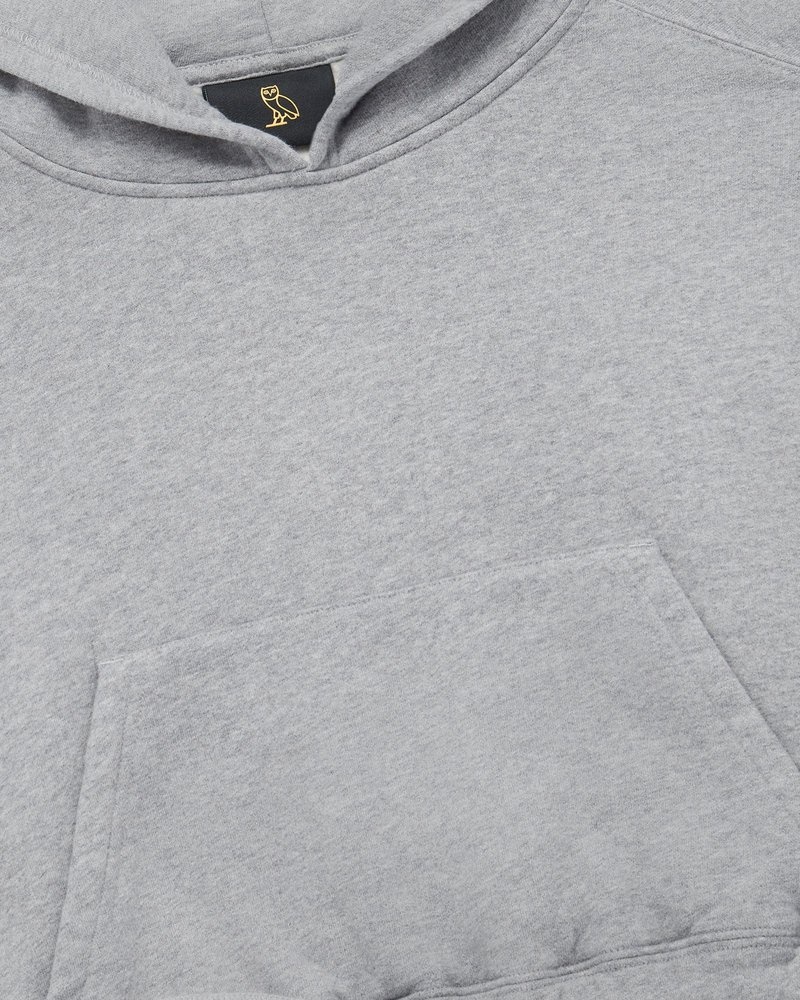 suéteres octobers very own ovo cropped hoodie grises