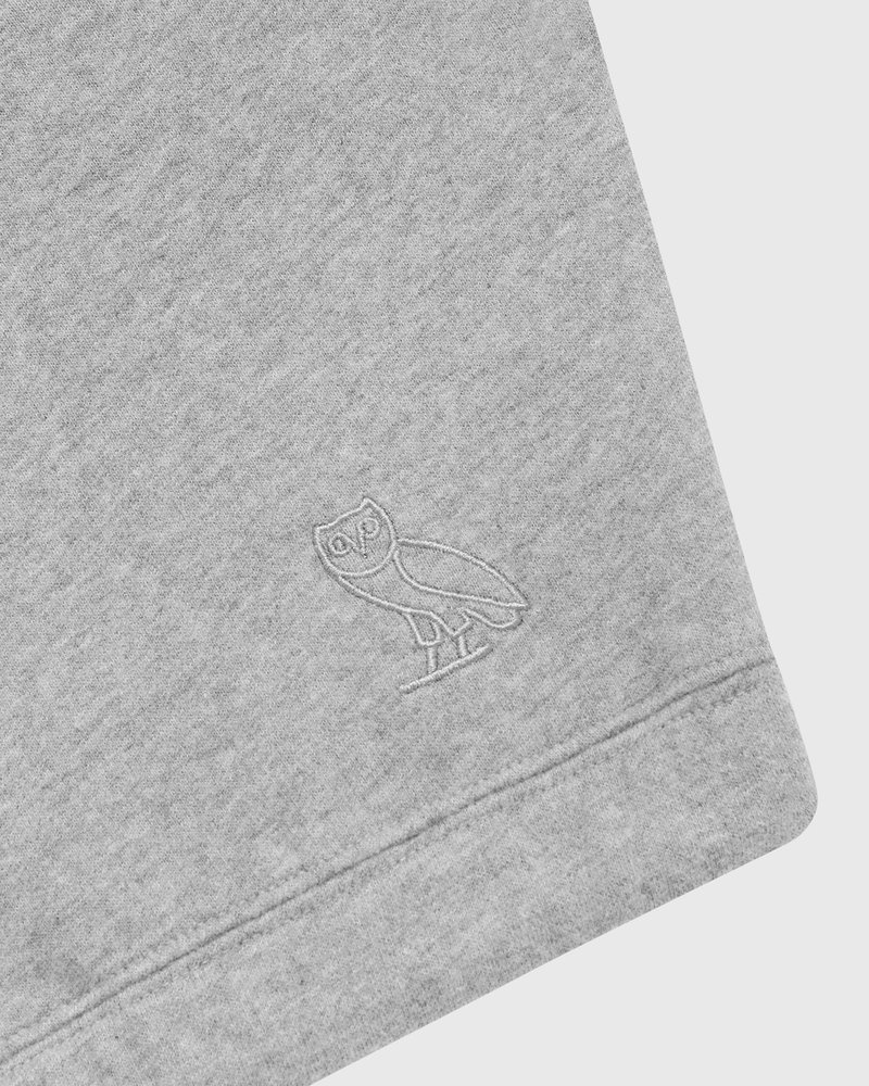 suéteres octobers very own ovo cropped crewneck sweatshirt grises