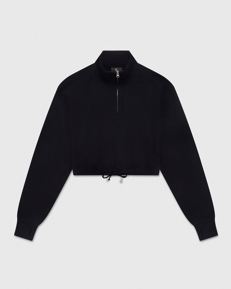 suéteres octobers very own ovo quarter zip mockneck sweatshirt negros