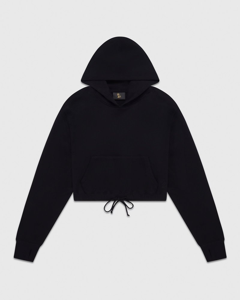 suéteres octobers very own ovo cropped hoodie negros