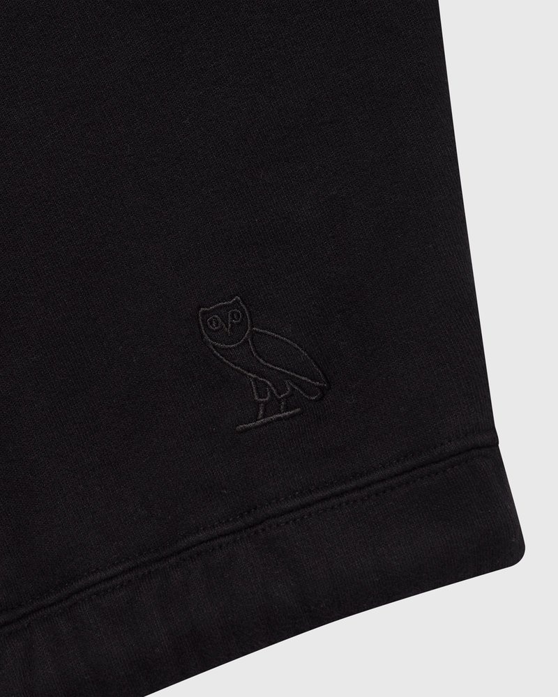 suéteres octobers very own ovo cropped crewneck sweatshirt negros
